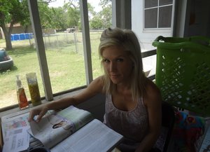 18 year old girl Emily Bender loses her virginity during sex on a leather sofa